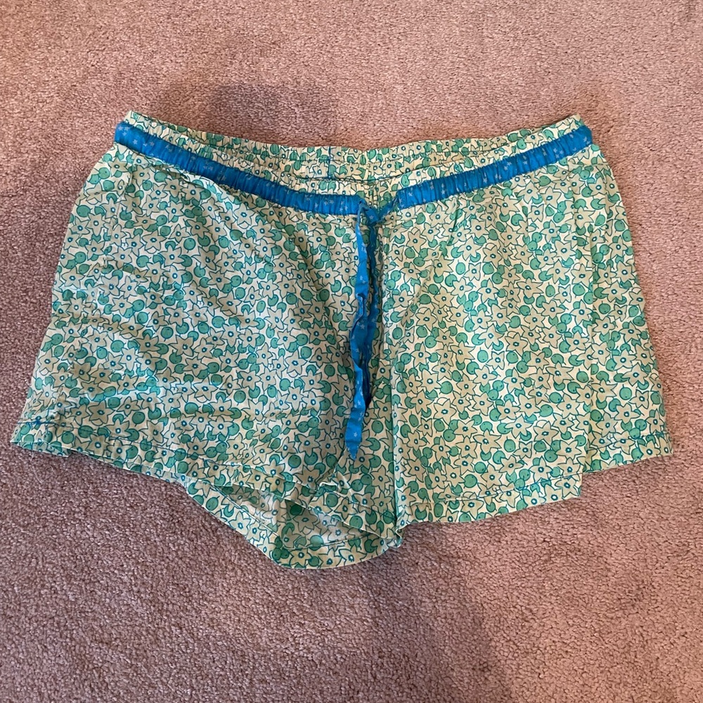 gap body floral pajama shorts - medium